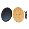 HAWOK Cast Iron Fajita Skillet Japanese Steak Plate with Handle