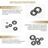 420 Pieces Internal Tooth Star Lock Washers, Kindroufly 5 Sizes