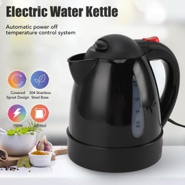 Bewinner 1L Car Electric Kettle, 12V 24V Car Truck Travel Kettle with Stainless Steel Liner, Auto Shut Off Hot Water Heater Bottle for Tea Coffee Making Heating Cup (12V)