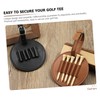 Mikinona Portable Leather Golf Tee Holder Bag Durable Golf Accessories