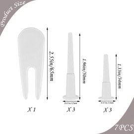 ZELHYEUU 6 Pieces Yoga Ball Air Plug, Yoga Ball Air Stopper, Yoga Ball Plug, Exercise Ball Plug Replacement Kit for Yoga Ball, with 1 Piece Removal Device