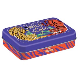 moses. Pflaster Wild Style – Bunte Pflaster im Animal Design, luftdurchlässig & wasserabweisend, 20 Stück, in praktischer Metalldose, für unterwegs & zuhause