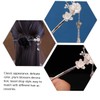 Minkissy Hair Chopstick for Women Elegant Flower Hair Stick Plum