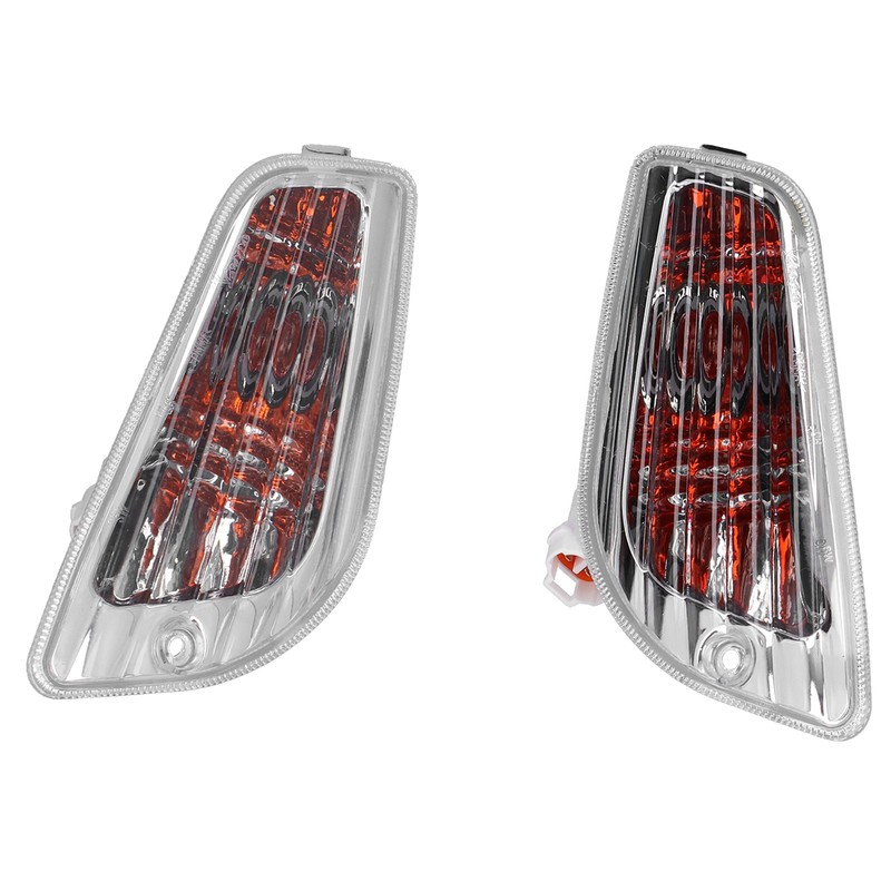 Pair Front Turn Signal Light Plastic 204360F Fit for Piaggio