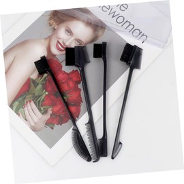 Baluue 3sets Dual-headed Eyebrow Brush Set Angled Brow Combs Hair Grooming Tools Makeup Eyebrow Combs for Women 4pcs*3