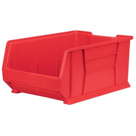 Akro-Mils 30288 Super-Size AkroBin Heavy Duty Stackable Storage Bin Plastic Container, (24-Inch L x 16-Inch W x 11-Inch H), Red, (1-Pack)