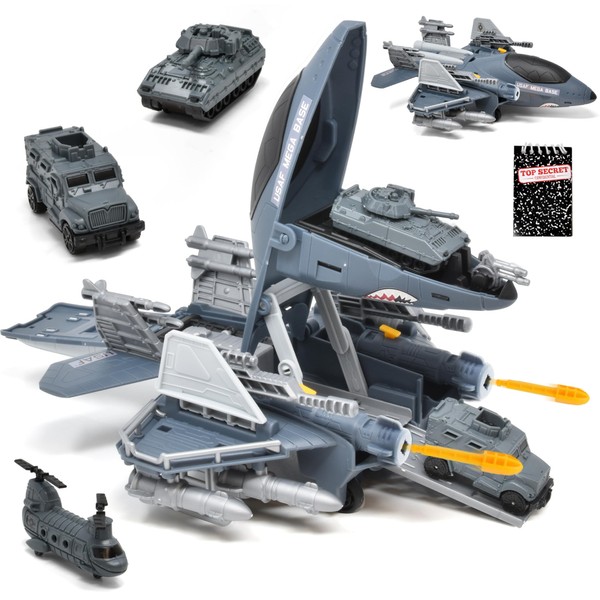 US Air Force Military Aircraft Carrier Toy Fighter Airplane, Raptor
