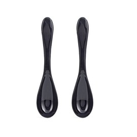 Kikkerland Clip Spoon (Set of 2), Black