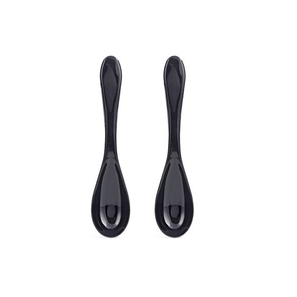 Kikkerland Clip Spoon (Set of 2), Black