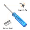 sourcing map 2Pcs PH0 Mini Phillips Screwdriver 1.5mm Magnetic Cross