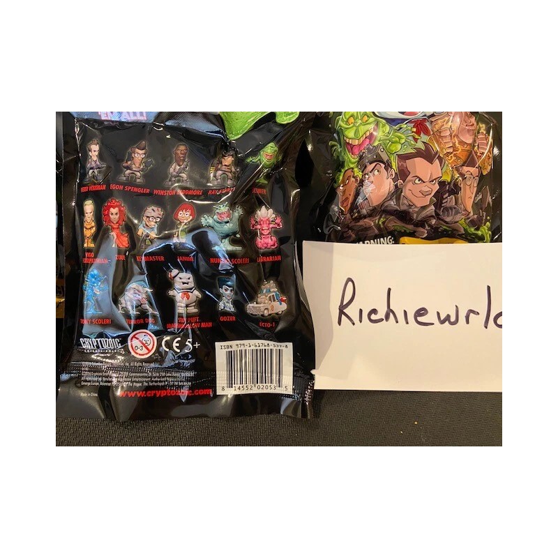 Mattel Toys FULL DISPLAY of 24 GHOSTBUSTERS CRYPTOZOIC MICRO FIGURES-VHTF