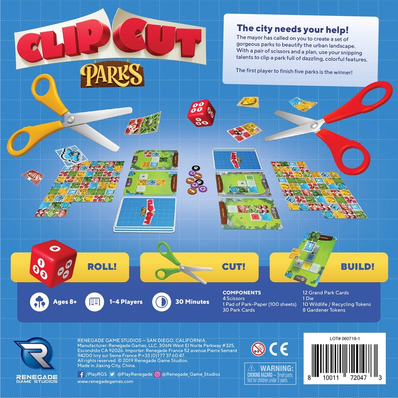 Renegade Game Studios Clipcut Parks