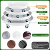3 Packs 13” Metal Plant Caddy with Wheels Large Rolling
