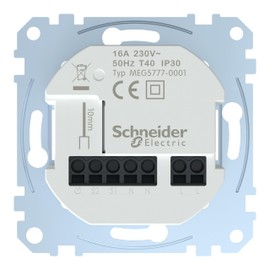 Schneider Electric Merten MEG5777-0001 Connected Room Temperature Controller Insert, Flush-Mounted Insert, 16A, Zigbee, Smart Home, Green