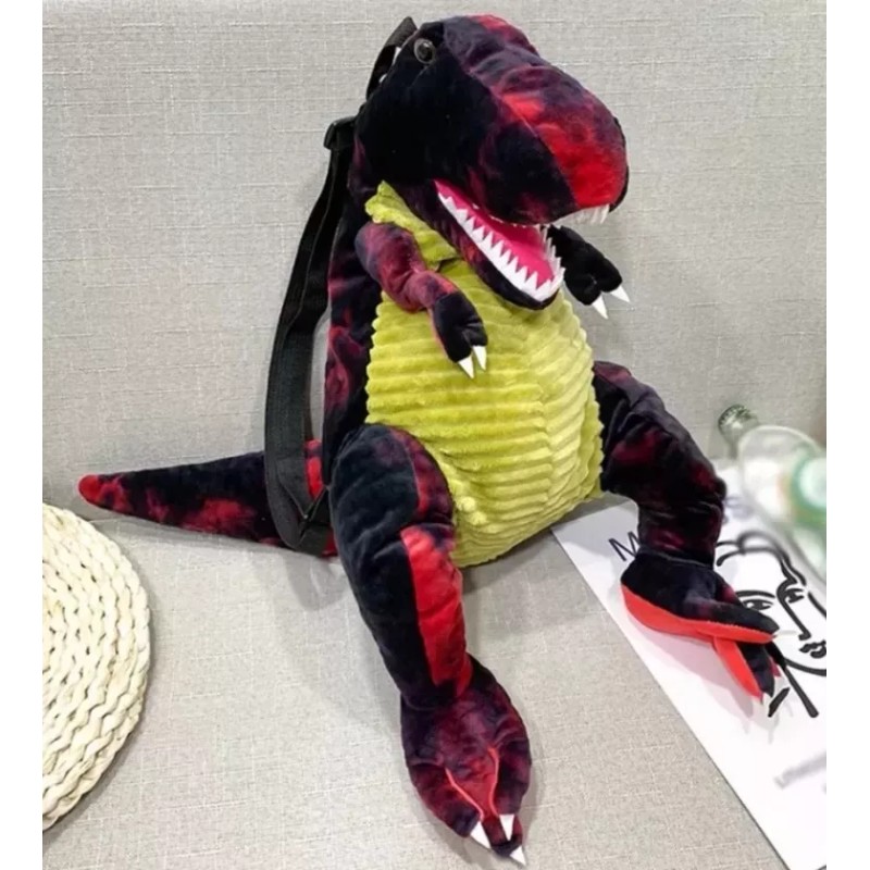 CB Mochila Peluche Infantil Juvenil Con Textura Dino O Coco