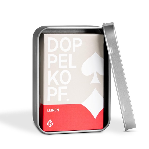 Doppelkopf Original Linen Card Game, French Image, Choice of Double