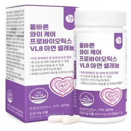 Dr. Lin 올바른 와이 케어 프로바이오틱스 VL8 아연 셀레늄 90캡슐 1개 Correct Y Care Probiotics VL8 Zinc Selenium 90 Capsules 1 Pack