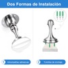 LSXD Tope de Puerta Magnético, 2 PCS Inoxidable Door Stopper, Imanes para Puertas con Cinta Adhesiva y Tornillos, Detenedor de Puerta Protector de Pared Contra Golpe para Dormitorio, Cocina, Plata