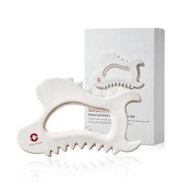 meditherapy SOKSAL GUASHA (161 G x 1 P), herramienta de yoga facial, herramienta de masaje corporal, herramienta de masaje para raspar facial, tabla de guasha, levantamiento facial, tabla de masaje para alivio muscular, gua sha, gua sha, hecha a mano