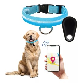 Yelio Localizador Gps Mini Rastreador 20mts + Collar Con Luz Led