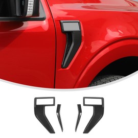 Linskip Fender Side Emblem Trim Compatible with Ford F150 F250 F350 2021 2022 2023, F150 Fender Badges Cover, F-150 Enterior Accessories(Carbon Fiber Pattern)