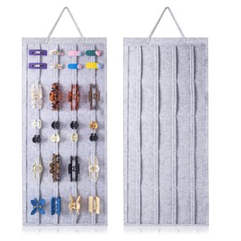 LZYDKH Hair Clips Storage, Hair Clip Organiser Hanging Hair Accessories Holder Girls Headbands Storage Holder Headband Holder for Hair Clips Hair Accessories (Grey)