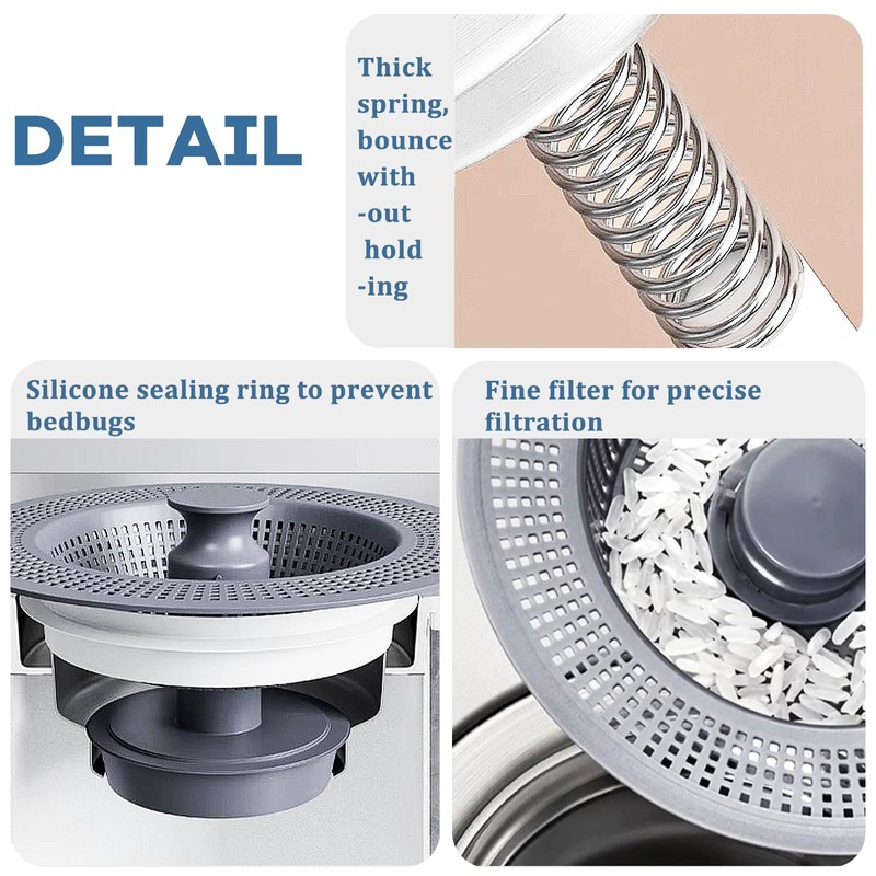 Drain Strainer for Sink Strainer Kitchen Sink Stainless Steel Kitchen