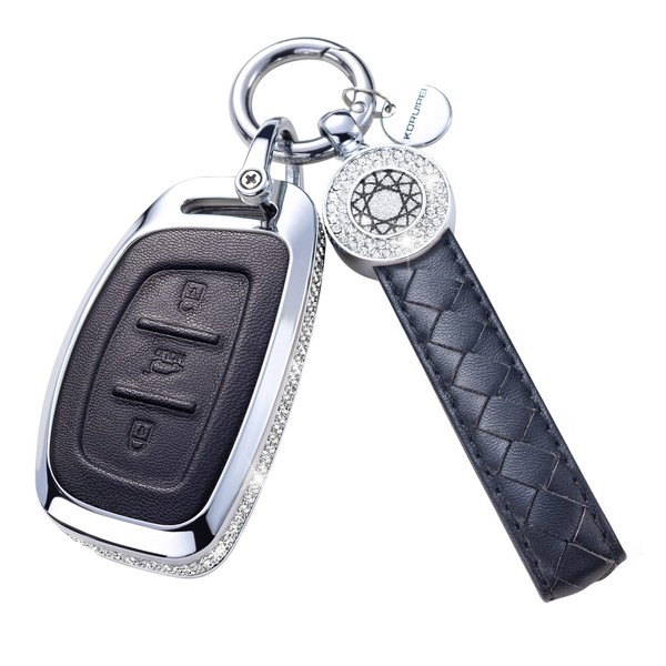 SHANGHONG for Hyundai Elantra Key Fob Cover with Keychain Genuine