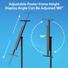 Newzueby Adjustable Poster Stand for Display - Floor Standing Poster