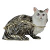 MIXDOM Brown Kitten Cat Trinket Box Jewelry Box Hand Painted