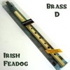 Feadog Brass Irish Penny Whistle Pack - Key of D