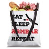 Vintage BJJ Eat Sleep Armbar Repeat Grappling Jiu Jitsu Tote