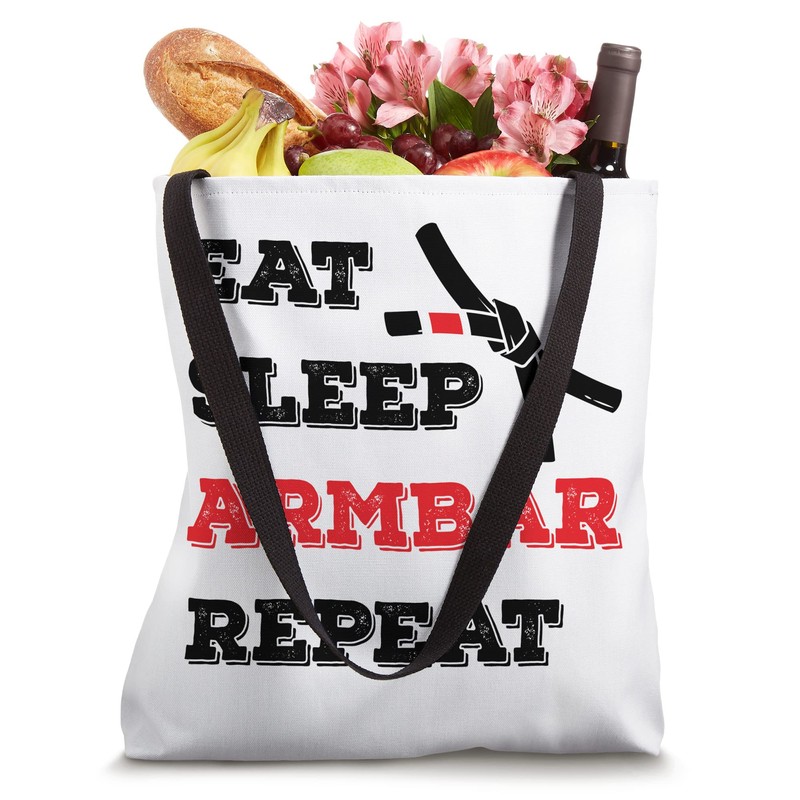Vintage BJJ Eat Sleep Armbar Repeat Grappling Jiu Jitsu Tote