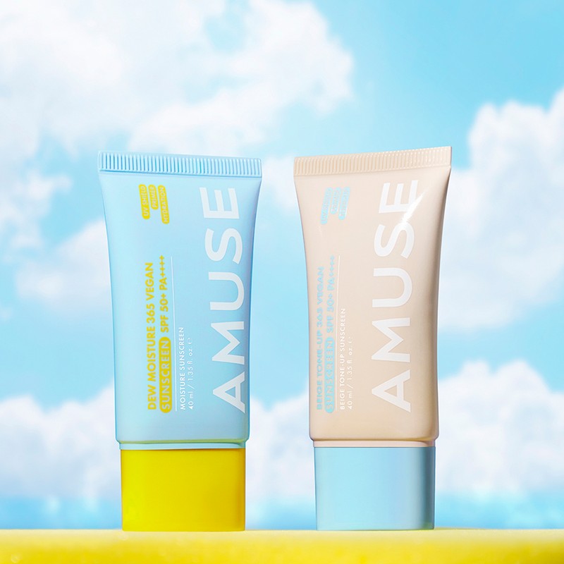 Amuse 365 Vegan Sun Cream Duo Set (40mlx2ea) SPF50+ /