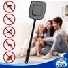 MR.SIGA Heavy Duty Long Handle Fly Swatter, Black, 6 Pack