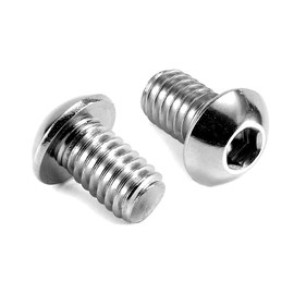 1/4-20 x 1/2" Button Head Socket Cap Bolts Screws, 20Pcs 304 Stainless Steel 18-8, Allen Hex Drive, Bright Finish by SG TZH(with Hex Spanner)