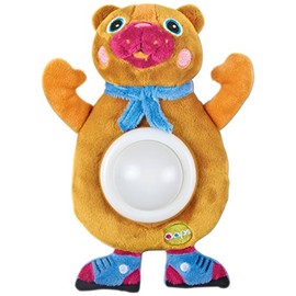 Oops BC-18001.11/IT Rag Toy with Night Light, Friendly Bear, Multicoloured, 0+ Months