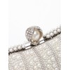 Zweig & Ewigkeit Elegant Silver Pearl Rhinestone Clutch Bag, White