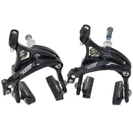 Tektro R539 Caliper Brake Set 47-57mm W/QR Recessed Mount, Black #ST1415_Black