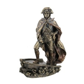 9.5" George Washington Crossing The Delaware Figure President Statue Sculpture