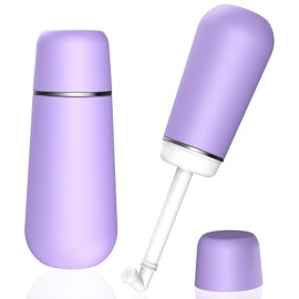 Portable Bidet Sprayer, Soosi Travel Portable Bidet Sprayer 400ML Mini Handheld Bidet for Personal Hygiene Care Bottom, Outdoor, Camping (purple)