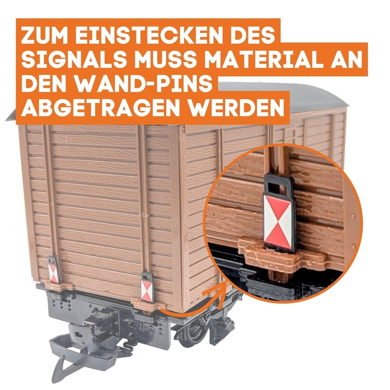 ML-Train Train Shutter Disc G Track for Freight Wagons Rear