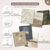 LEBENSKOMPASS Mindfulness Cards and Motivational Cards with Wooden Base –