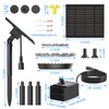 Solar Water Fountain for Bird Bath Upgrade Solar Panel Adjustable