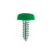 Sealey PTNPG License Plate Screw 4.8 x 18mm Green (Pack