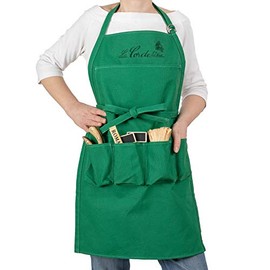 The cordeline cjn45 Garden Cotton Apron Green 25.0 x 3.0 x 37.0 cm