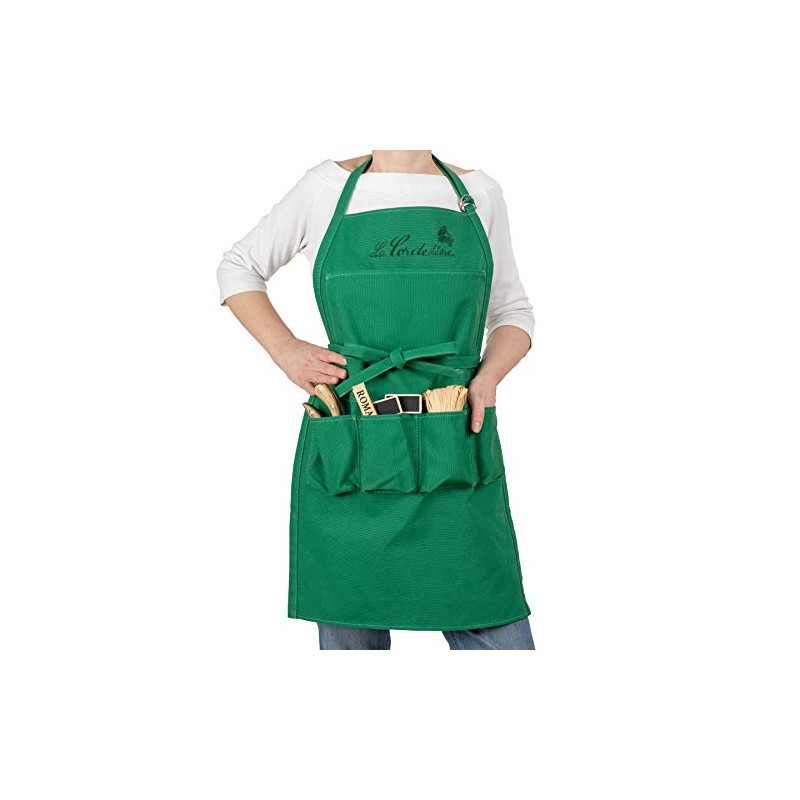The cordeline cjn45 Garden Cotton Apron Green 25.0 x 3.0