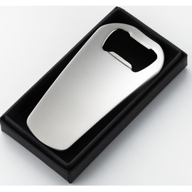 Yoshikawa YJ1294 Premium Bottle Opener, Silver, Total Length 3.4 inches (8.7 cm), Shinedicate