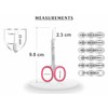 Cuticle Scissors Extra Fine Curved, Super Slim Small Scissors with