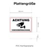 notlok Safety Work Video Surveillance PVC Sign [ 30 x